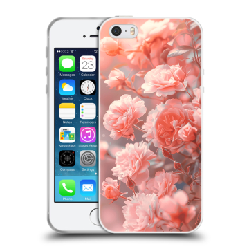 Пластиковый чехол на Iphone SE с принтом Розы цветы Пластиковый чехол на Iphone SE с принтом Розы цветы