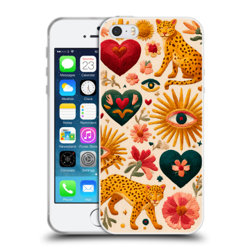 Пластиковый чехол на Iphone SE с принтом Модный принт