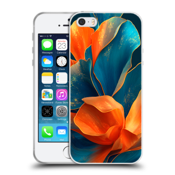 Пластиковый чехол на Iphone SE с принтом Цветы