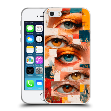 Пластиковый чехол на Iphone SE с принтом Модный принт