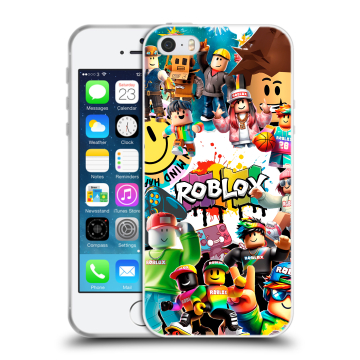 Пластиковый чехол на Iphone SE с принтом Roblox Роблокс Пластиковый чехол на Iphone SE с принтом Roblox Роблокс