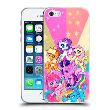 Пластиковый чехол на Iphone SE с принтом My little pony Дружба чудо Пластиковый чехол на Iphone SE с принтом My little pony Дружба чудо