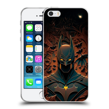 Пластиковый чехол на Iphone SE с принтом Batman Бэтмен Пластиковый чехол на Iphone SE с принтом Batman Бэтмен
