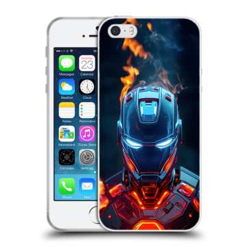 Пластиковый чехол на Iphone SE с принтом IronMan Железный человек Пластиковый чехол на Iphone SE с принтом IronMan Железный человек