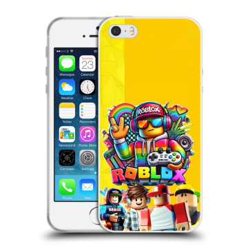 Пластиковый чехол на Iphone SE с принтом Roblox Роблокс Пластиковый чехол на Iphone SE с принтом Roblox Роблокс