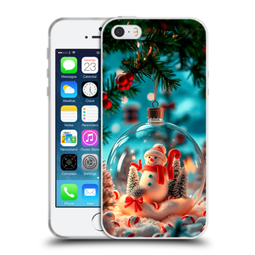 Пластиковый чехол на Iphone SE с принтом Новый год