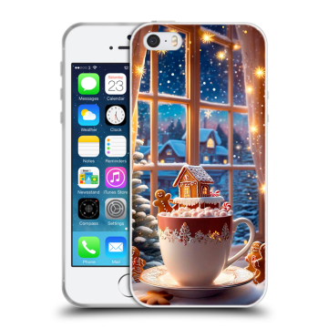 Пластиковый чехол на Iphone SE с принтом Новый год