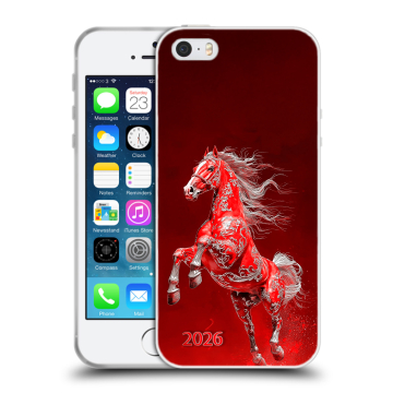 Пластиковый чехол на Iphone SE с принтом Новый год