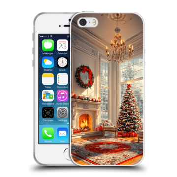 Пластиковый чехол на Iphone SE с принтом Новый год