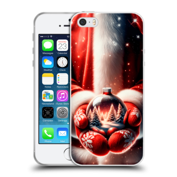 Пластиковый чехол на Iphone SE с принтом Новый год