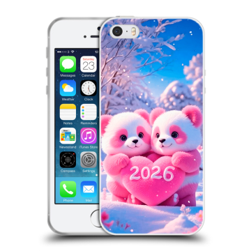Пластиковый чехол на Iphone SE с принтом Новый год