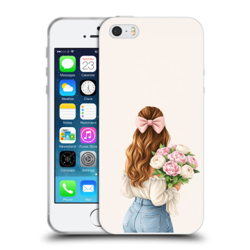 Пластиковый чехол на Iphone SE с принтом женский Пластиковый чехол на Iphone SE с принтом женский