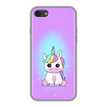 Силиконовый чехол на Apple iPhone 7 с принтом Единорог