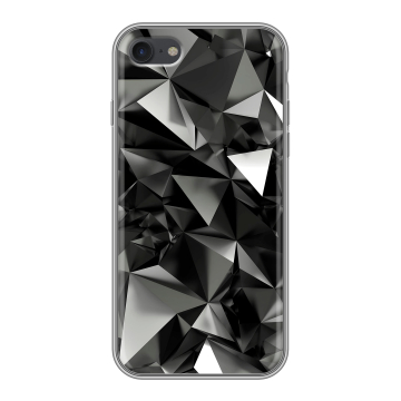 Силиконовый чехол на Apple iPhone 7 с принтом Черные кристаллы