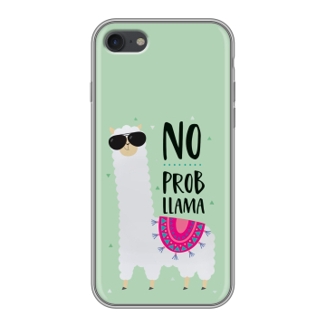 Силиконовый чехол на Apple iPhone 7 с принтом Лама