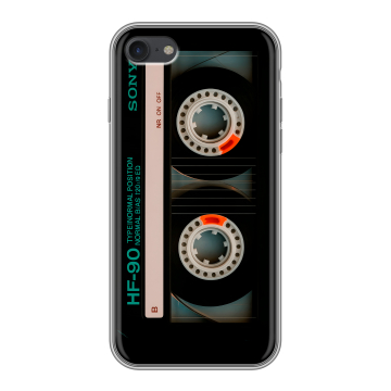 Силиконовый чехол на Iphone 7 с принтом Кассета Силиконовый чехол на Iphone 7 с принтом Кассета