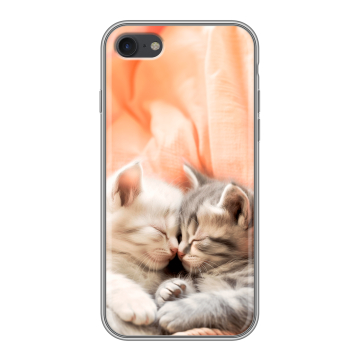 Силиконовый чехол на Iphone 7 с принтом Котята Силиконовый чехол на Iphone 7 с принтом Котята