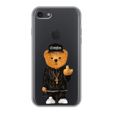 Силиконовый чехол на Iphone 7 с принтом Мишка Силиконовый чехол на Iphone 7 с принтом Мишка