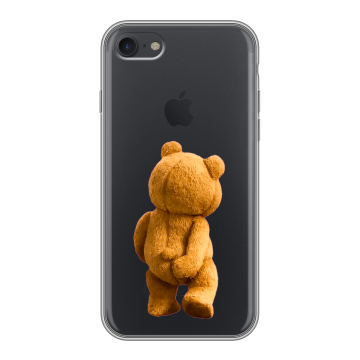 Силиконовый чехол на Iphone 7 с принтом Медведь Силиконовый чехол на Iphone 7 с принтом Медведь