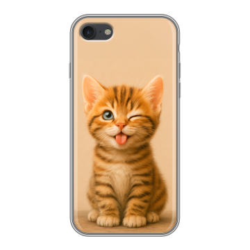 Силиконовый чехол на Iphone 7 с принтом котенок Силиконовый чехол на Iphone 7 с принтом котенок
