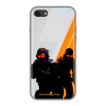 Силиконовый чехол на Iphone 7 с принтом Контер страйк Counter strike Силиконовый чехол на Iphone 7 с принтом Контер страйк Counter strike