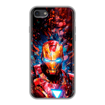Силиконовый чехол на Iphone 7 с принтом Железный человек Ironman Силиконовый чехол на Iphone 7 с принтом Железный человек Ironman