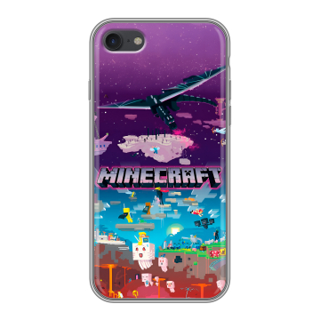 Силиконовый чехол на Iphone 7 с принтом Майнкрафт Minecraft Силиконовый чехол на Iphone 7 с принтом Майнкрафт Minecraft