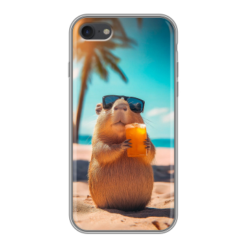 Силиконовый чехол на Iphone 7 с принтом Капибара Силиконовый чехол на Iphone 7 с принтом Капибара