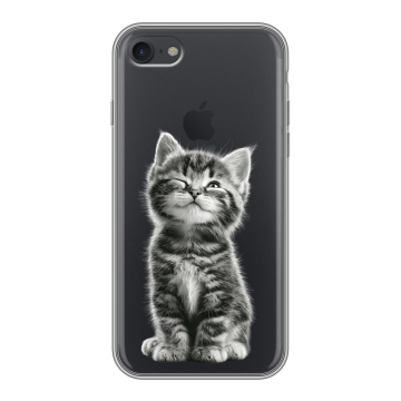 Силиконовый чехол на Iphone 7 с принтом Котенок Силиконовый чехол на Iphone 7 с принтом Котенок