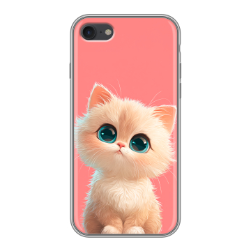 Силиконовый чехол на Iphone 7 с принтом Розовый котенок Силиконовый чехол на Iphone 7 с принтом Розовый котенок