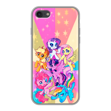 Силиконовый чехол на Iphone 7 с принтом My little pony Дружба чудо Силиконовый чехол на Iphone 7 с принтом My little pony Дружба чудо