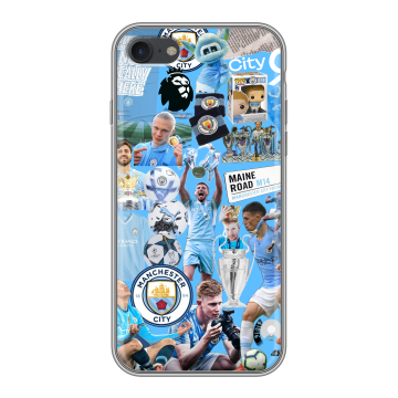 Силиконовый чехол на Iphone 7 с принтом Man City Манчестер Сити Силиконовый чехол на Iphone 7 с принтом Man City Манчестер Сити