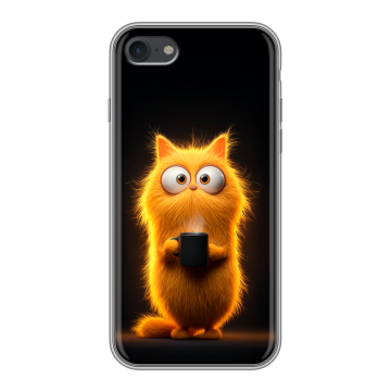 Силиконовый чехол на Iphone 7 с принтом Смешной кот Силиконовый чехол на Iphone 7 с принтом Смешной кот