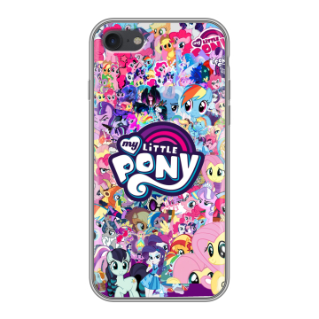 Силиконовый чехол на Iphone 7 с принтом My little pony Дружба чудо Силиконовый чехол на Iphone 7 с принтом My little pony Дружба чудо