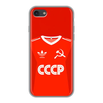 Силиконовый чехол на Iphone 7 с принтом Флаг Герб СССР Силиконовый чехол на Iphone 7 с принтом Флаг Герб СССР