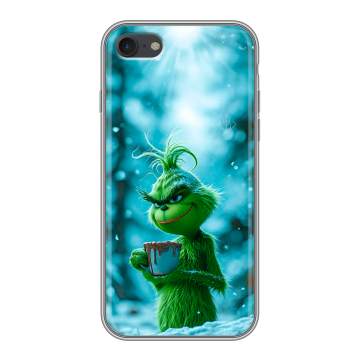 Силиконовый чехол на Iphone 7 с принтом Новый год гринч Силиконовый чехол на Iphone 7 с принтом Новый год гринч