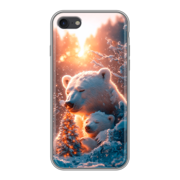 Силиконовый чехол на Iphone 7 с принтом Новый год Силиконовый чехол на Iphone 7 с принтом Новый год