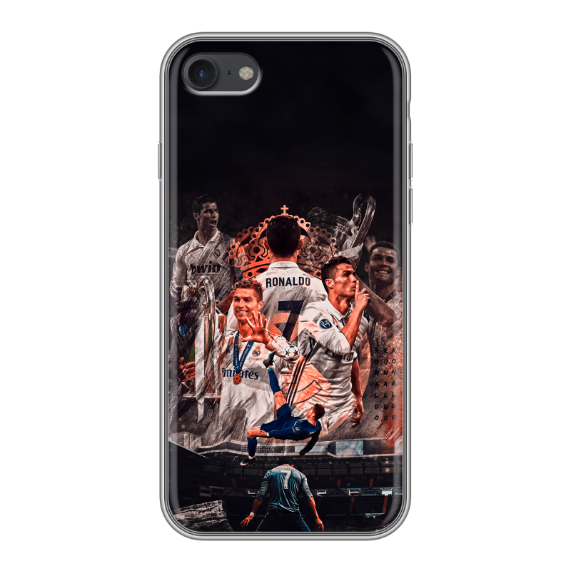 Силиконовый чехол на Apple iPhone 7 с принтом Реал Роналдо Real Ronaldo Силиконовый чехол на Apple iPhone 7 с принтом Реал Роналдо Real Ronaldo