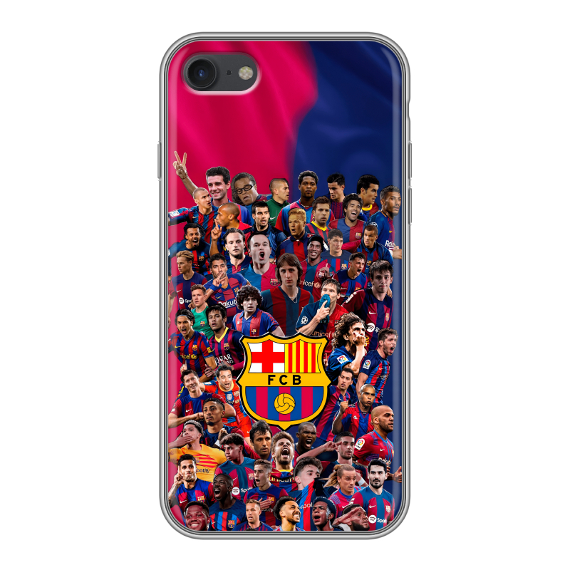 Силиконовый противоударный чехол на Apple iPhone 7 с принтом Барселона Barcelona Силиконовый противоударный чехол на Apple iPhone 7 с принтом Барселона Barcelona