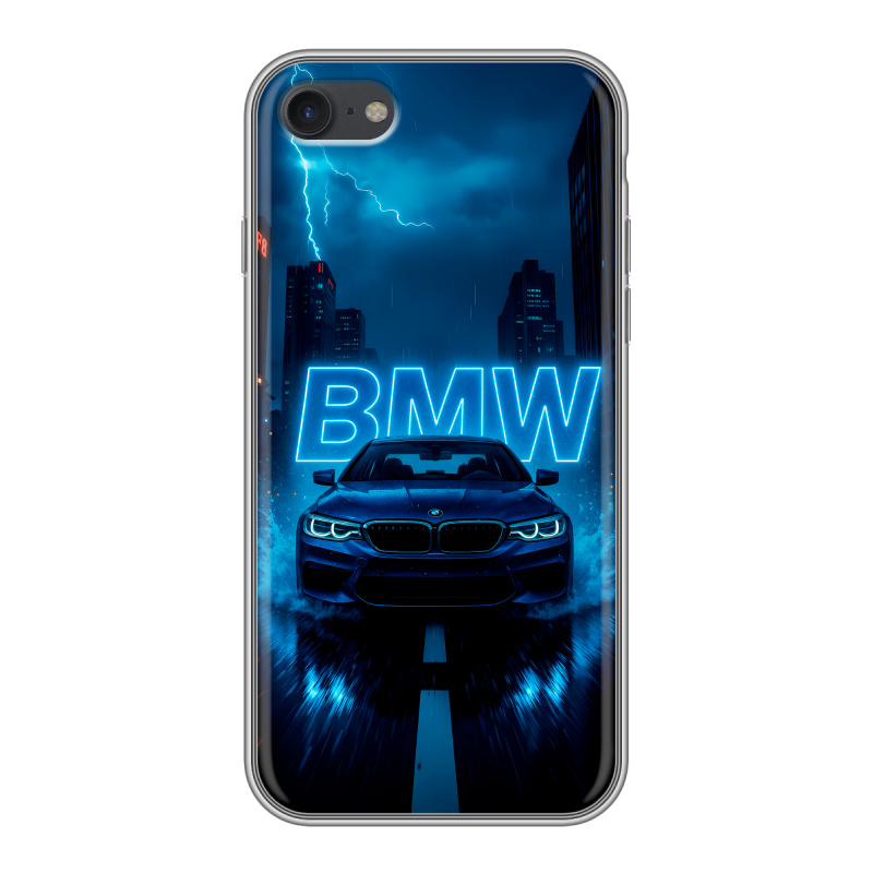 Силиконовый противоударный чехол на Iphone 7 с принтом BMW БМВ Силиконовый противоударный чехол на Iphone 7 с принтом BMW БМВ