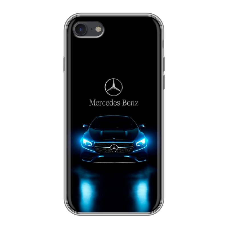 Силиконовый чехол на Apple iPhone 7 с принтом Mercedes Мерседес Силиконовый чехол на Apple iPhone 7 с принтом Mercedes Мерседес