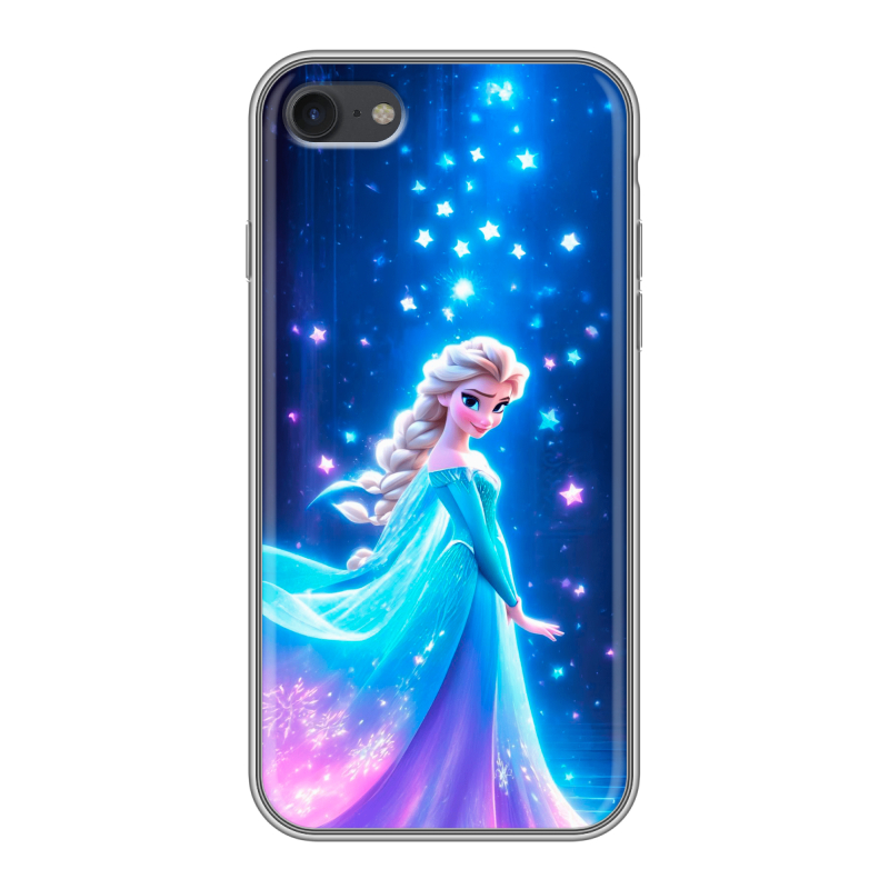 Силиконовый чехол на Iphone 7 с принтом Холодное сердце Frozen Силиконовый чехол на Iphone 7 с принтом Холодное сердце Frozen