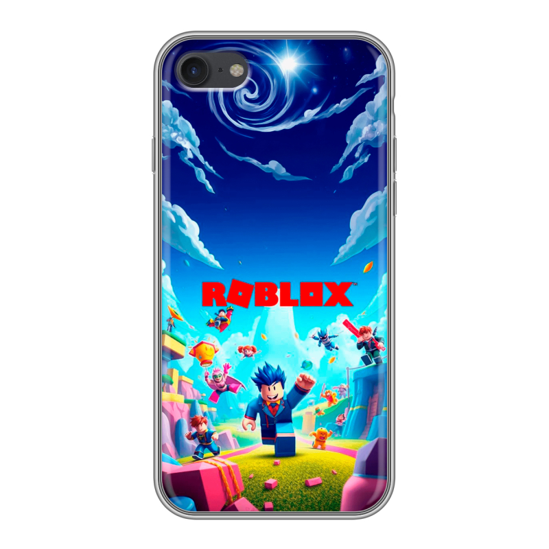 Силиконовый чехол на Iphone 7 с принтом Roblox Роблокс Силиконовый чехол на Iphone 7 с принтом Roblox Роблокс