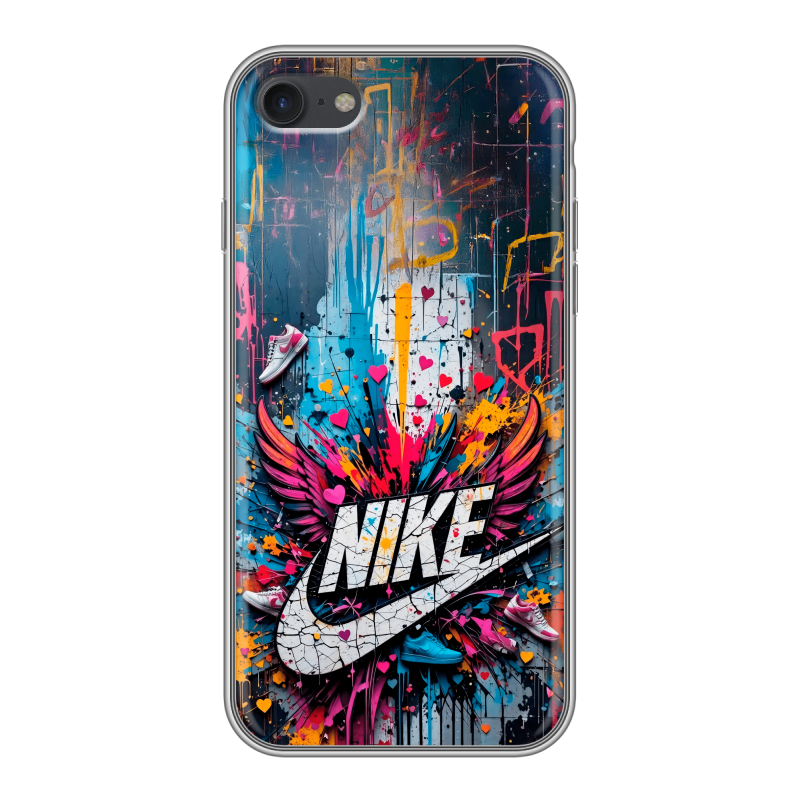 Силиконовый чехол на Iphone 7 с принтом Nike Найк Силиконовый чехол на Iphone 7 с принтом Nike Найк