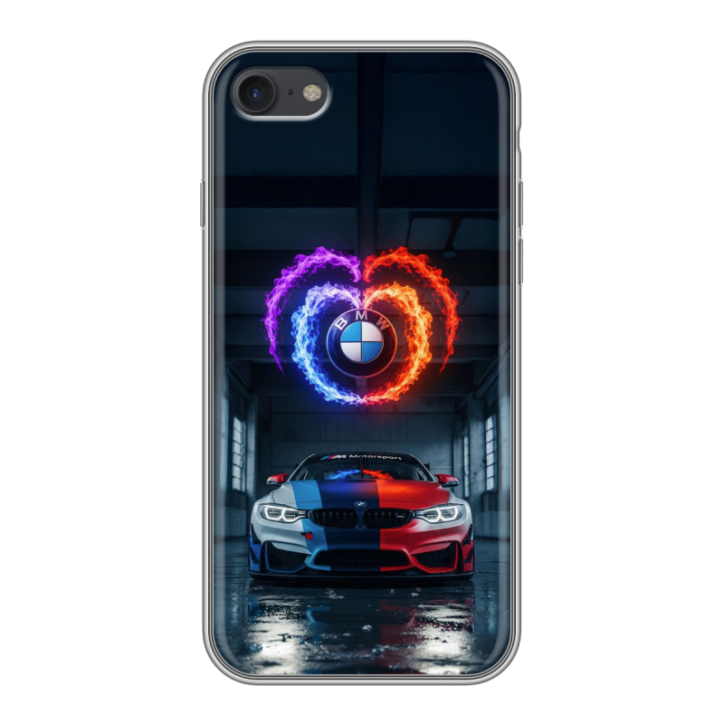 Силиконовый противоударный чехол на Iphone 7 с принтом BMW БМВ Силиконовый противоударный чехол на Iphone 7 с принтом BMW БМВ