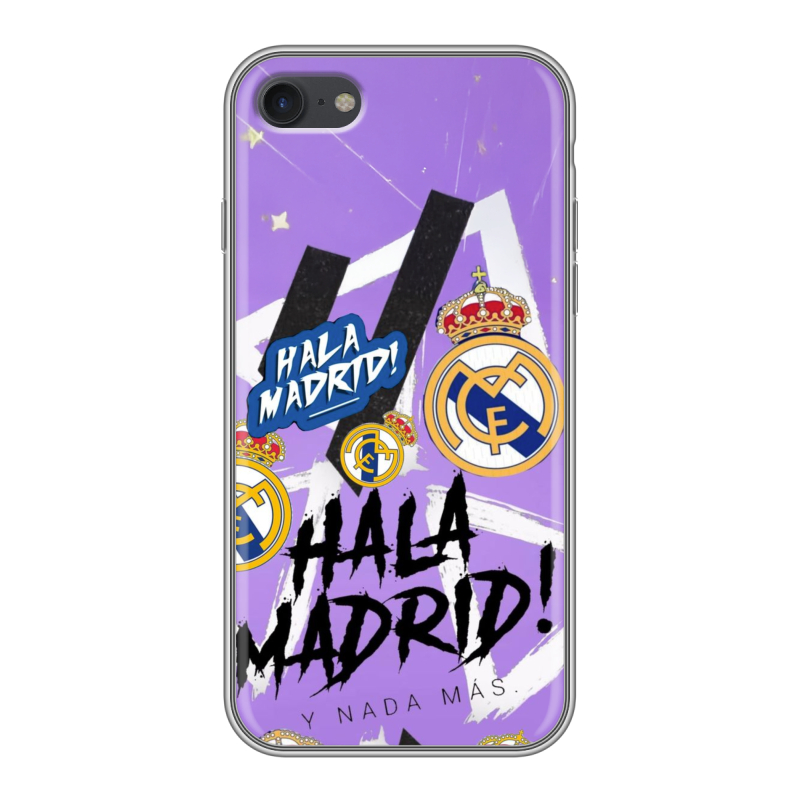 Силиконовый противоударный чехол на Iphone 7 с принтом Real Madrid Реал Мадрид Силиконовый противоударный чехол на Iphone 7 с принтом Real Madrid Реал Мадрид