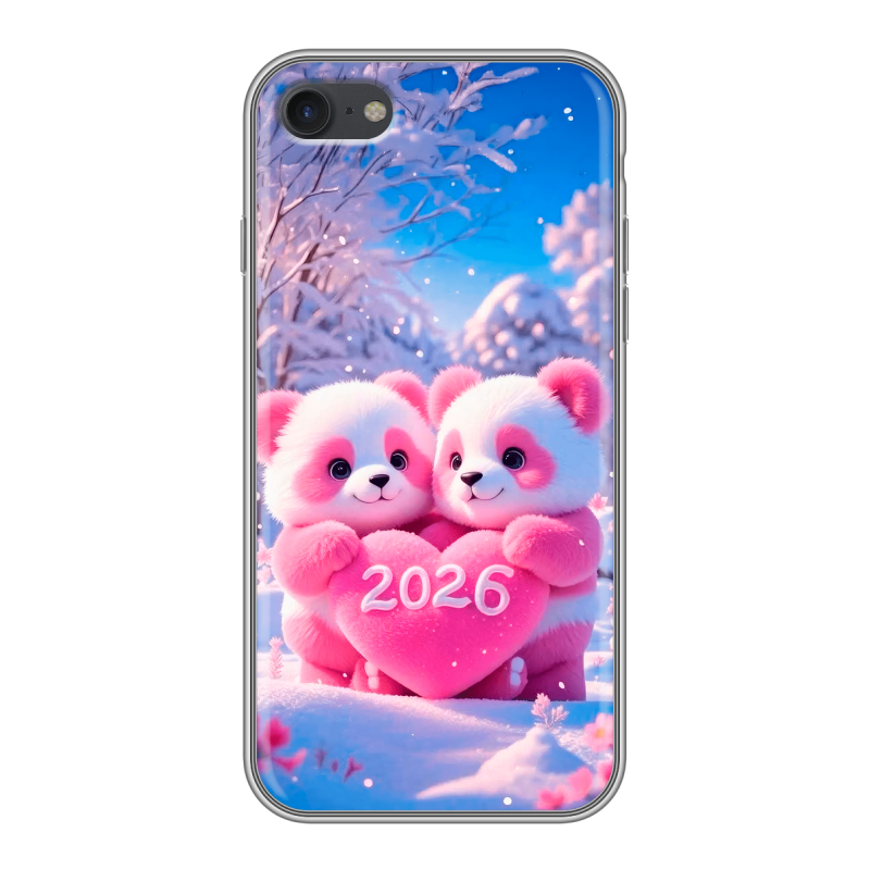 Силиконовый чехол на Iphone 7 с принтом Новый год Силиконовый чехол на Iphone 7 с принтом Новый год