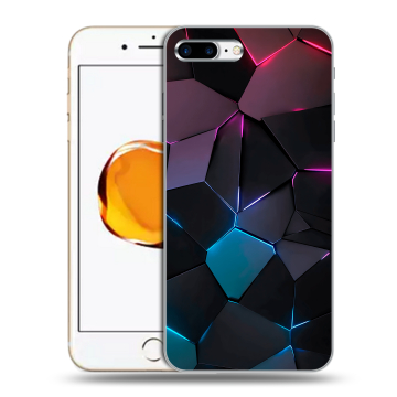 Силиконовый чехол на Iphone 7 Plus с принтом Геометрия неона Силиконовый чехол на Iphone 7 Plus с принтом Геометрия неона