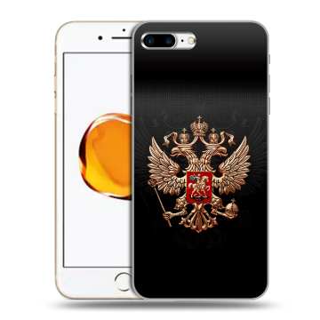 Силиконовый чехол на Iphone 7 Plus с принтом Герб России Силиконовый чехол на Iphone 7 Plus с принтом Герб России
