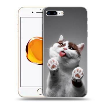 Силиконовый чехол на Iphone 7 Plus с принтом Коты Силиконовый чехол на Iphone 7 Plus с принтом Коты